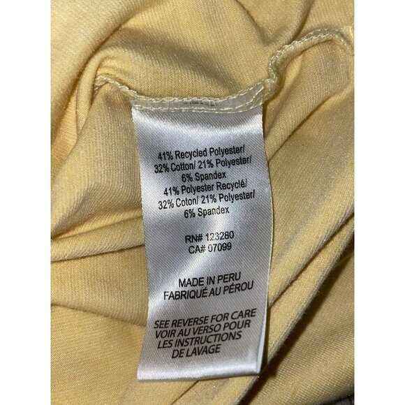 Travis Mathew Men's Large Golf Polo Light Yellow Cream Lightweight short sleeve - Picture 5 of 7